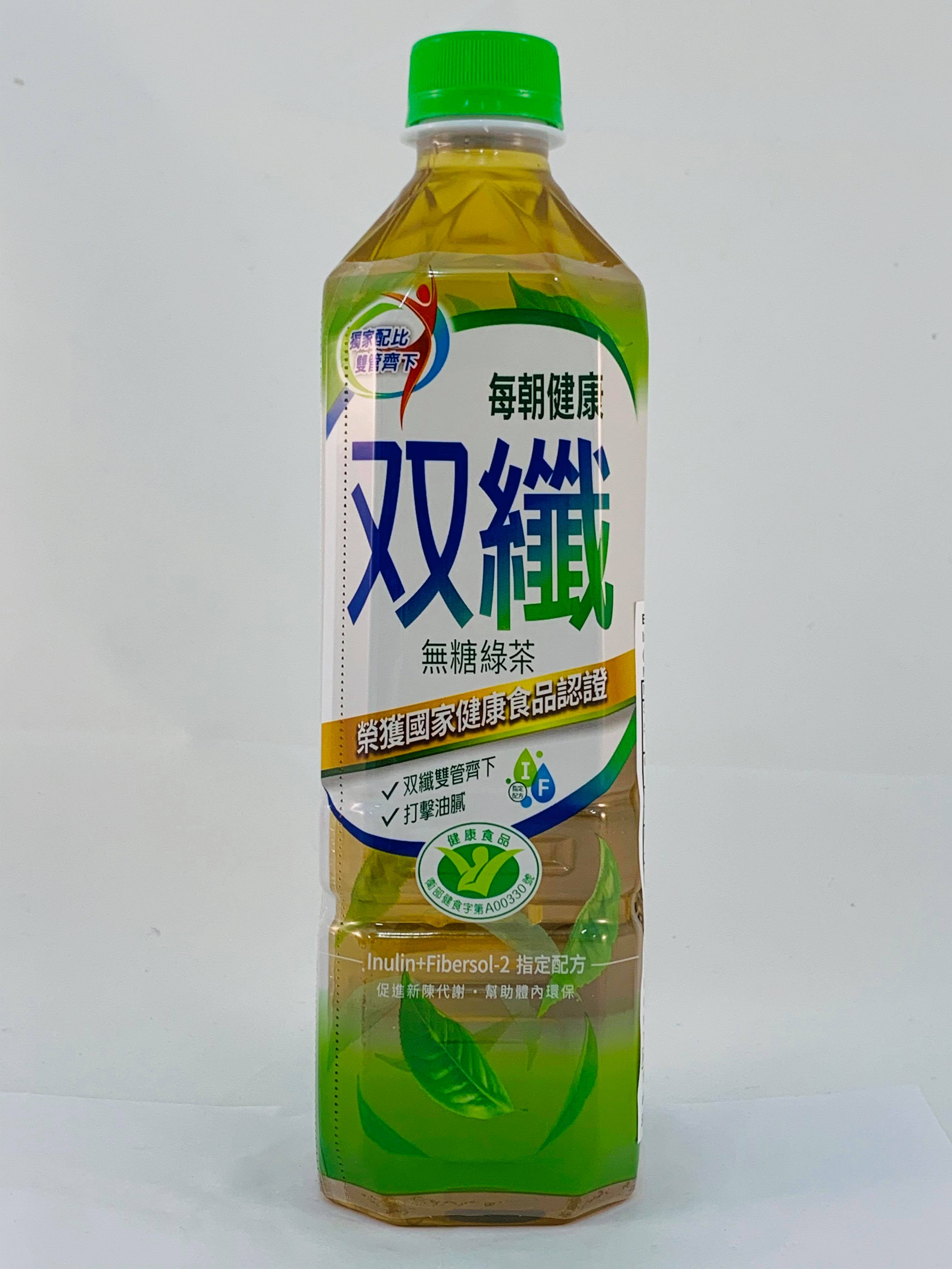 每朝健康雙纖無糖綠茶
